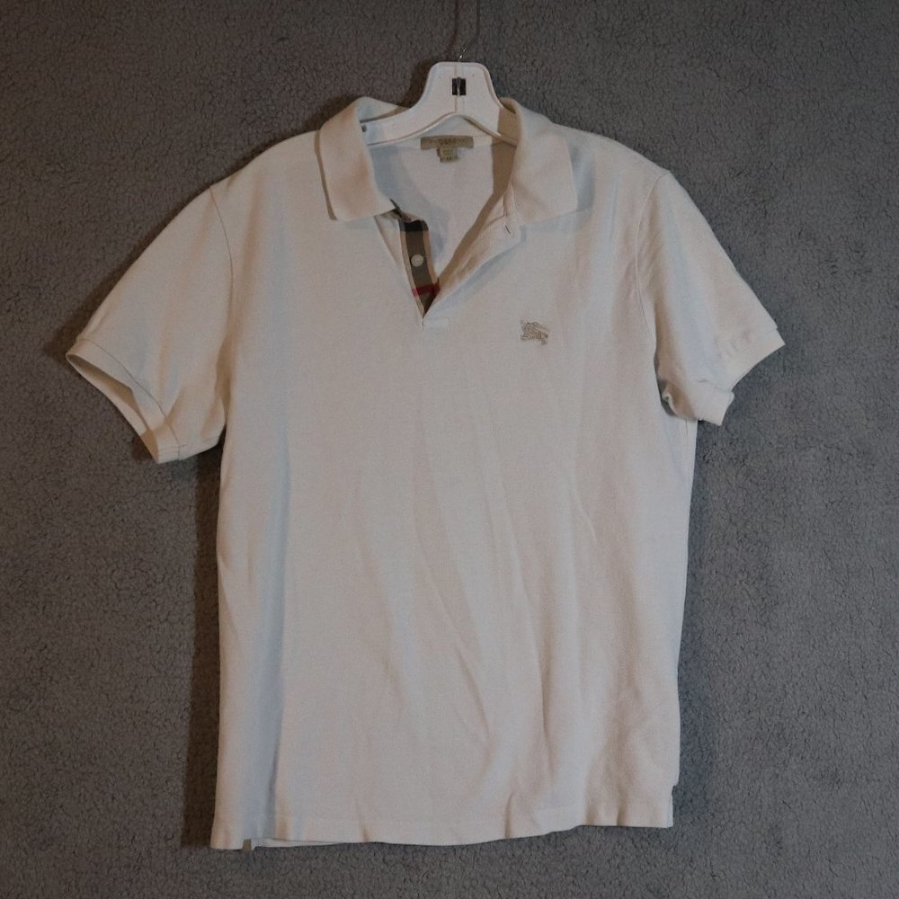 Classic White Polo Shirt Men's Size M